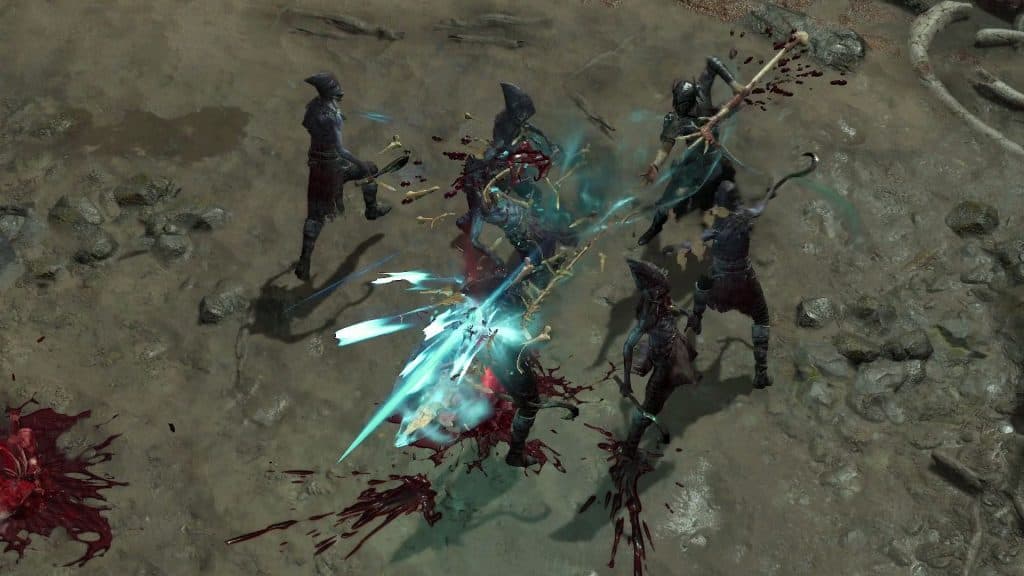 Necromancer gameplay in Diablo 4