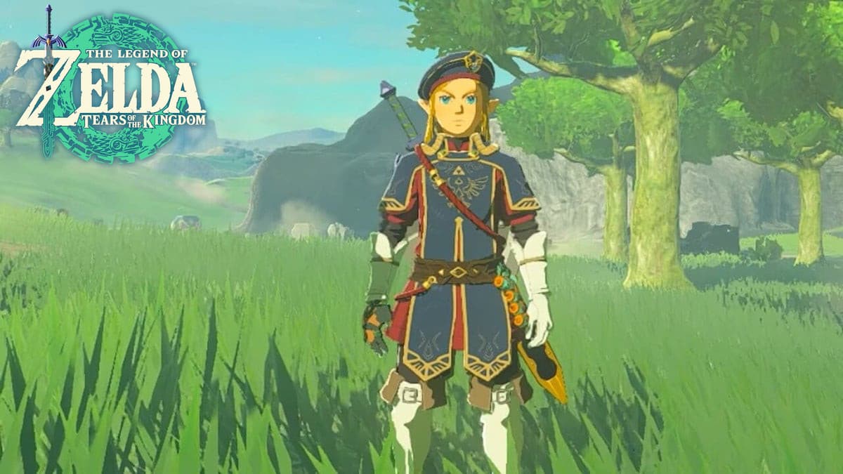 Link wearing Royal Guard armor set Zelda TOTK