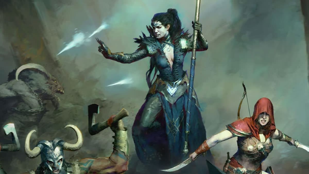 Diablo 4 Sorcerer, Rogue, and Barbarian classes
