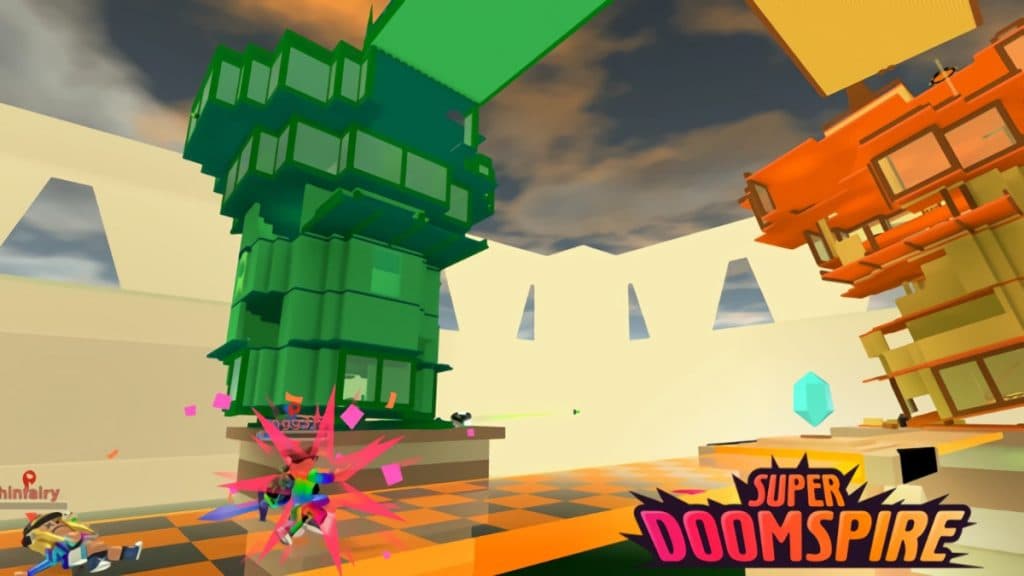 Screengrab of Roblox Super Doomspire