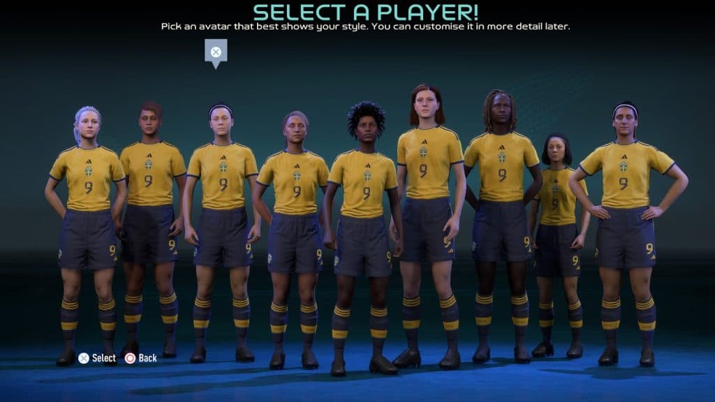 Sweden national football team in FIFA 23.
