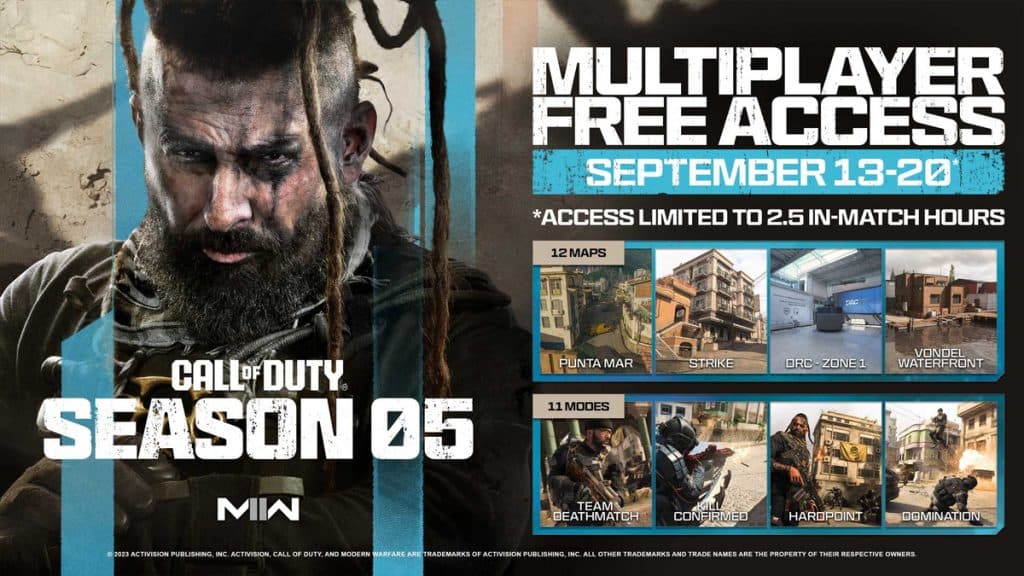 Oz and multiplayer free access content Season 5