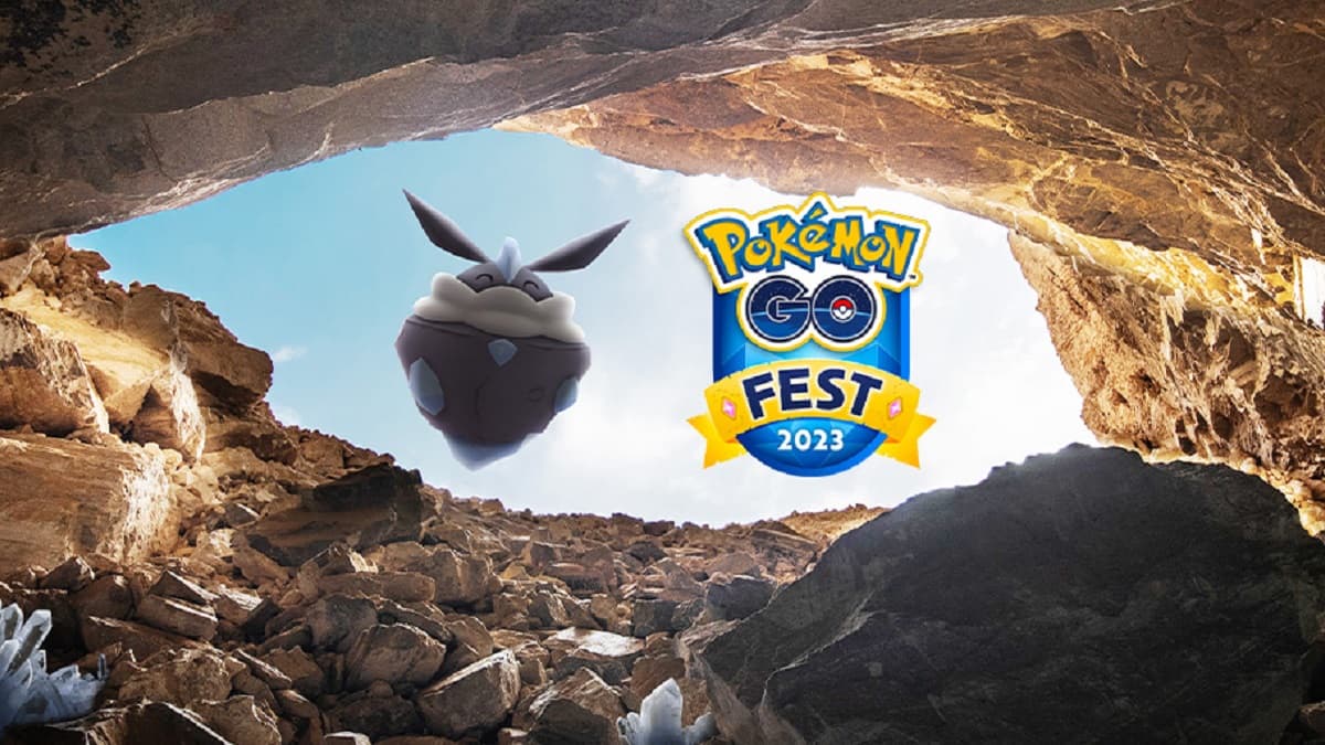 Carbink in a Pokemon Go Fest 2023 promo image