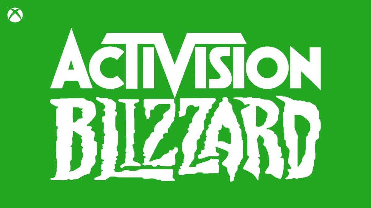 Activision Blizzard logo on Xbox background