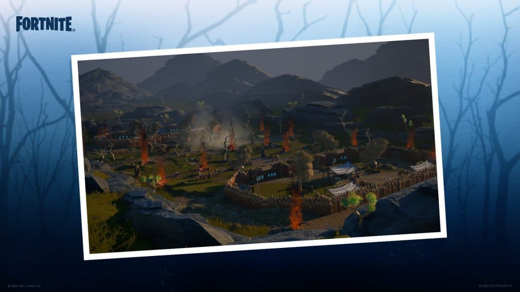 Yennefer's Battleground island in Fortnite