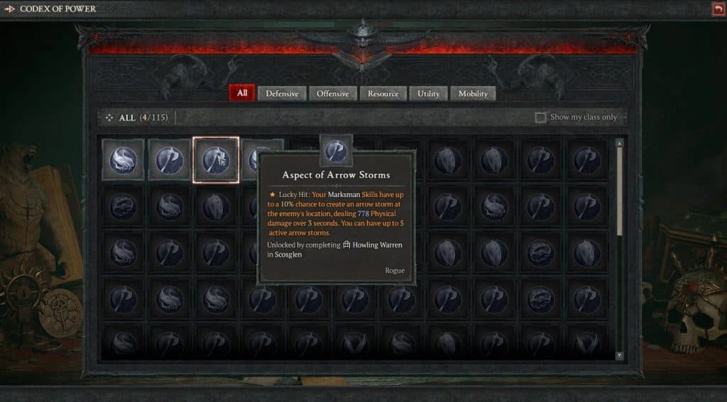 Diablo 4 Codex of Power