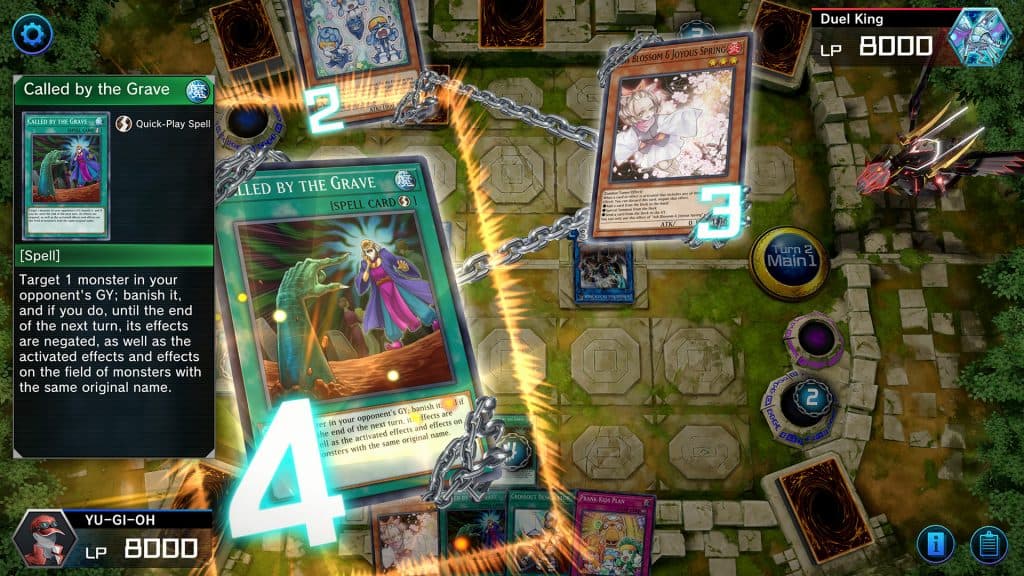 Screengrab of a game being played in Yu-Gi-Oh Master Duel.