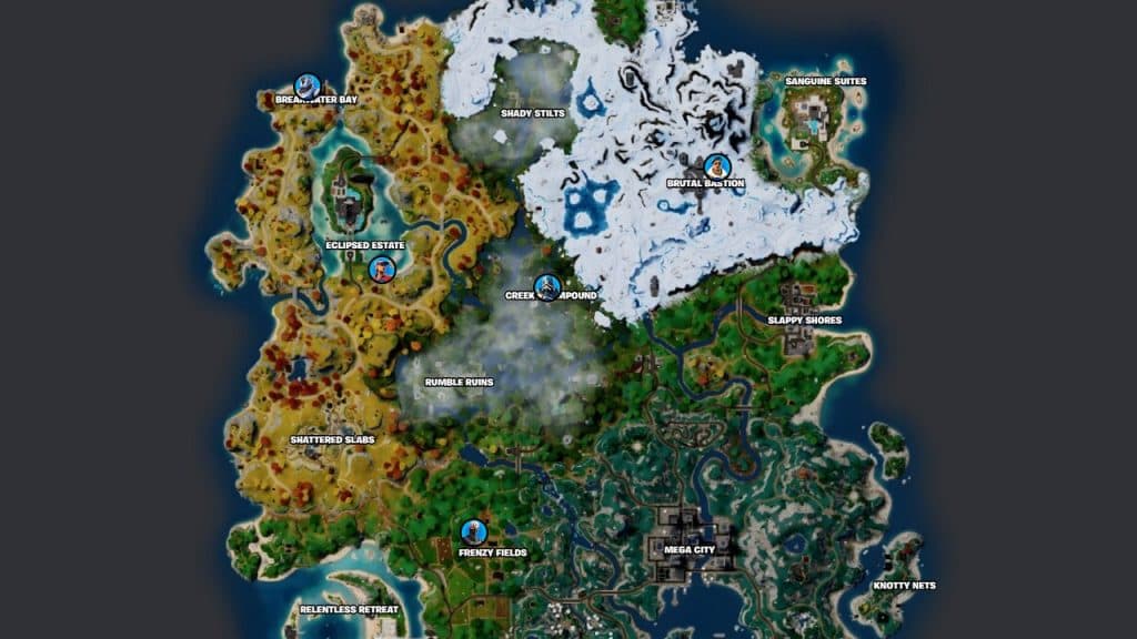 Hireable NPCs locations in Fortnite Chapter 4 Season 4