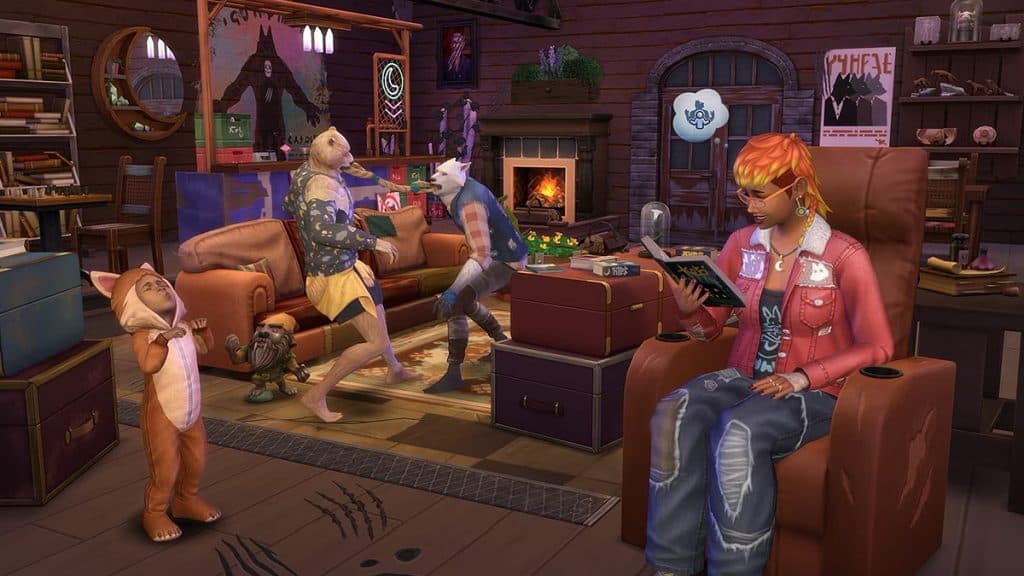 The Sims 4 Werewolves family