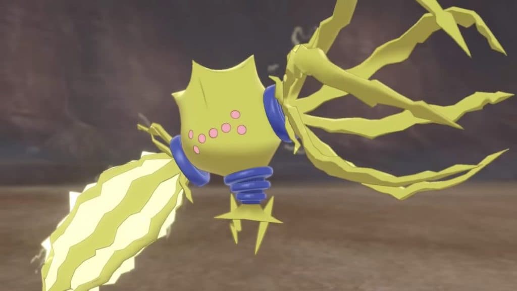 pokemon go regieleki with electricity running through one of its arms