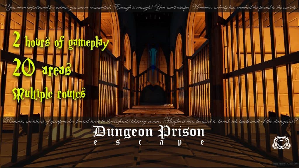 Fortnite Dungeon Prison Escape map thumbnail showcasing the long dungeon.
