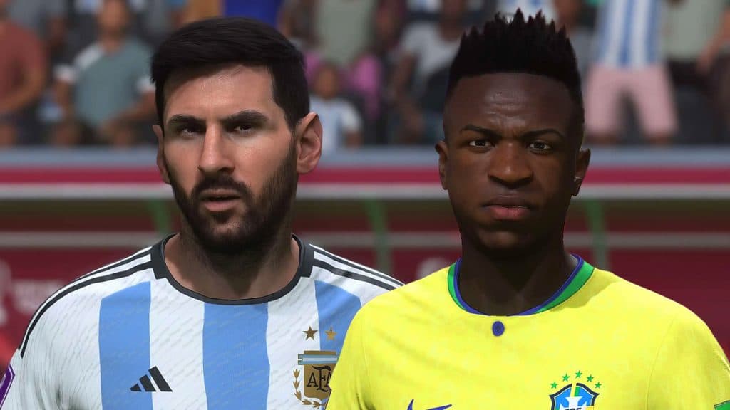 Lionel Messi and Vini Jr in EA FC 24