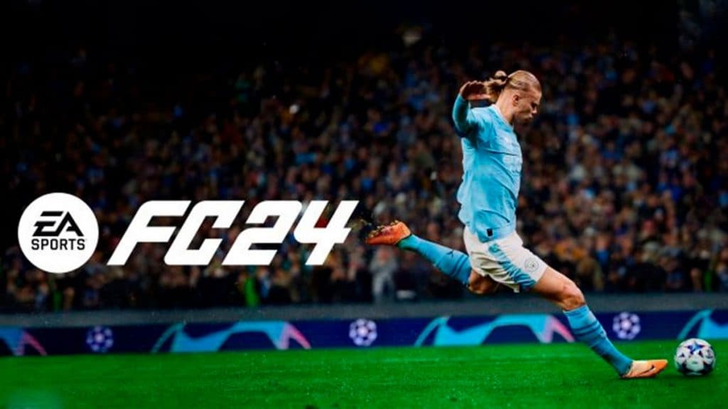 Erling Haaland in EA Sports FC 24 Standard Edition cover