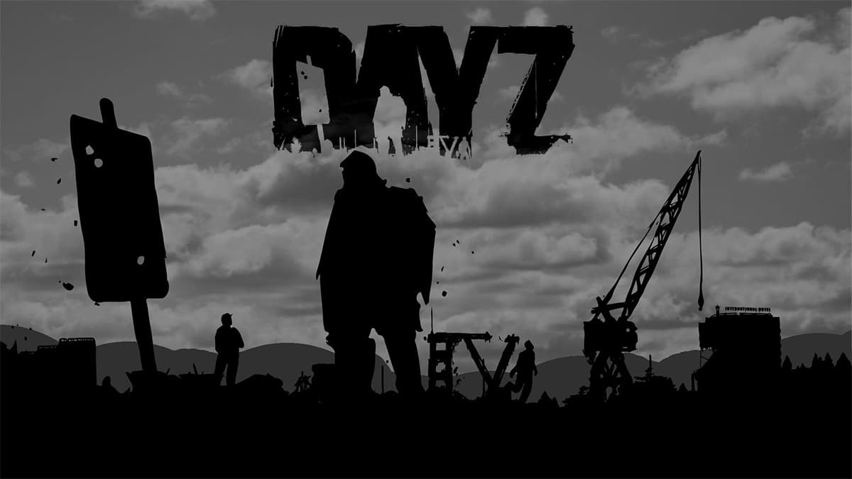 DayZ thumbnail featuring a silhouette of a character in a field with the game's logo on the top.