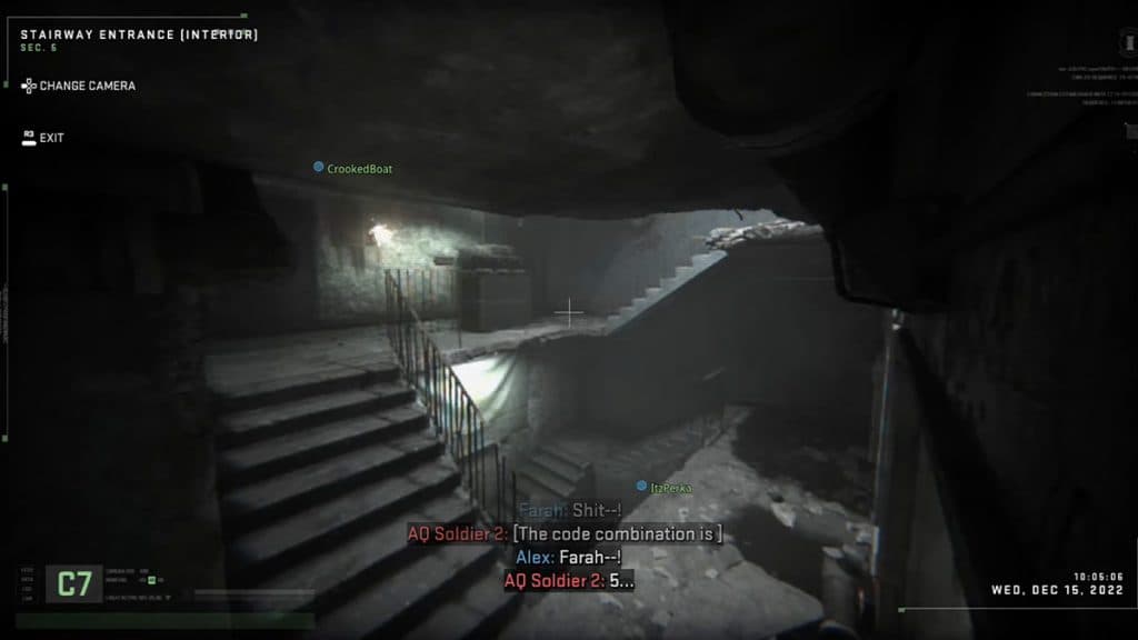 Players completing the 3 number code step in Modern Warfare 2 Atomgrad Raid Episode 4