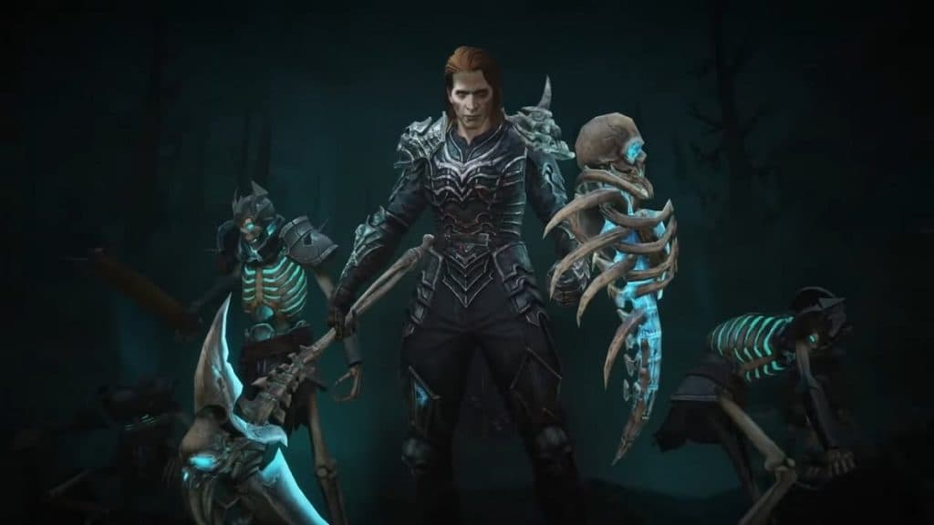 Diablo 4 necromancer ready for battle
