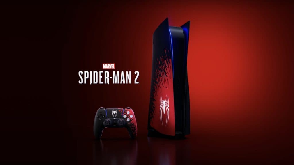 Image of the new limited edition spiderman console