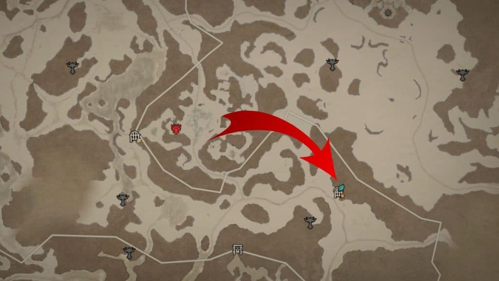 Malignant Tunnel in Fractured Peak region of Diablo 4