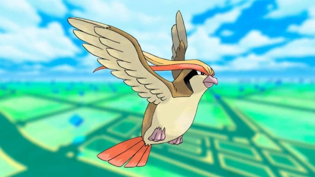 pokemon go ultra league pidgeot image with game background