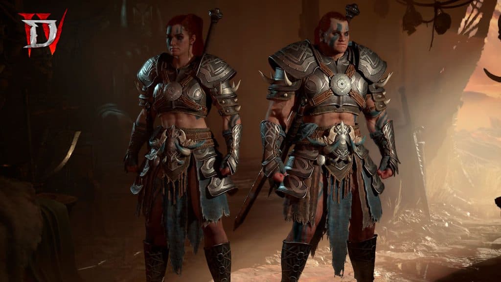 Barbarian characters in Diablo 4
