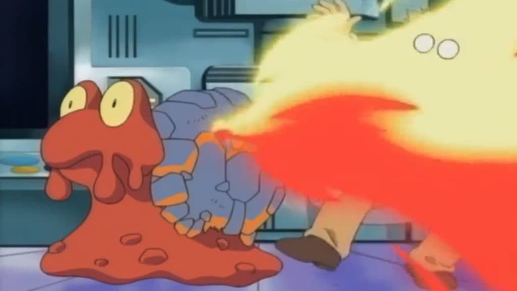 magcargo pokemon go using a fire-type move