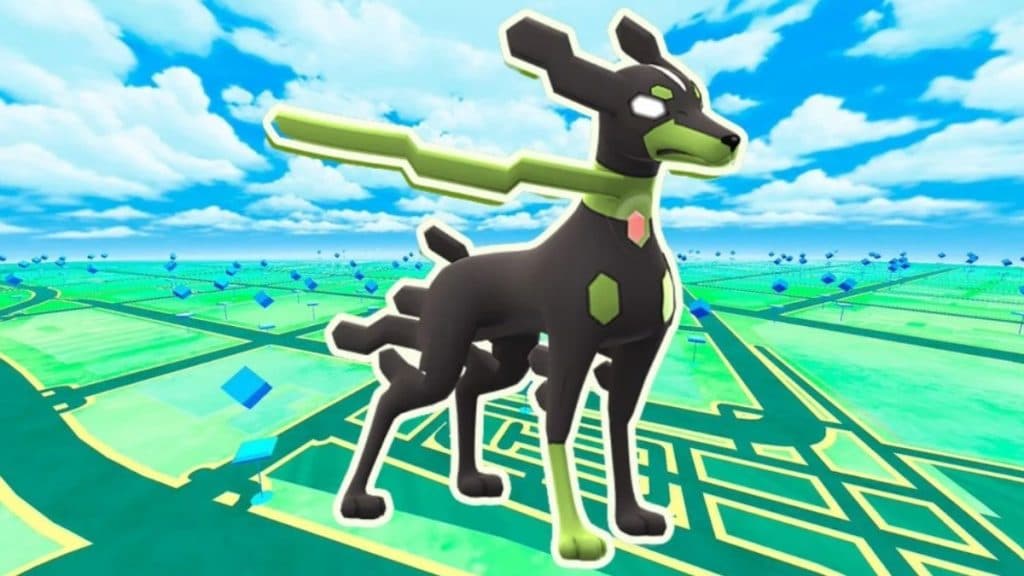 zygarde pokemon go 10% form image with game background
