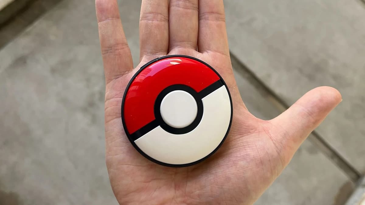 Pokemon Go Plus+ in palm