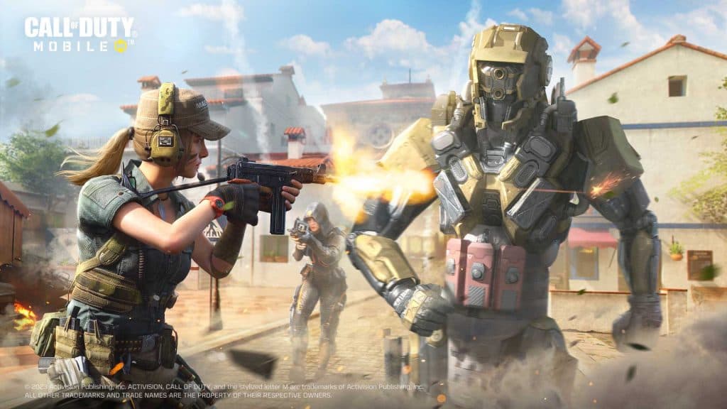 Safeguard Mode in Call of Duty Mobile key art.