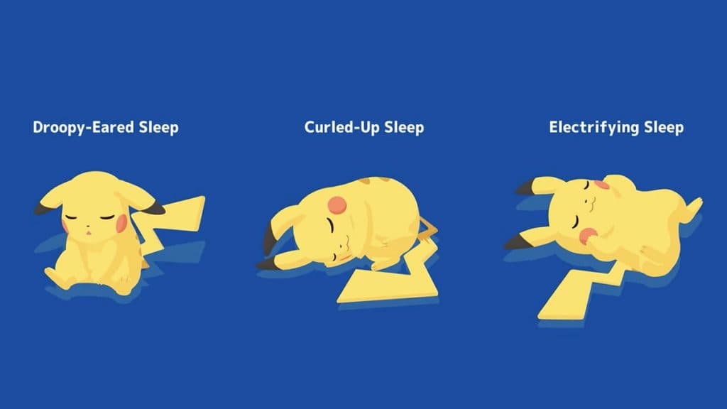 Pikachu Sleep Styles