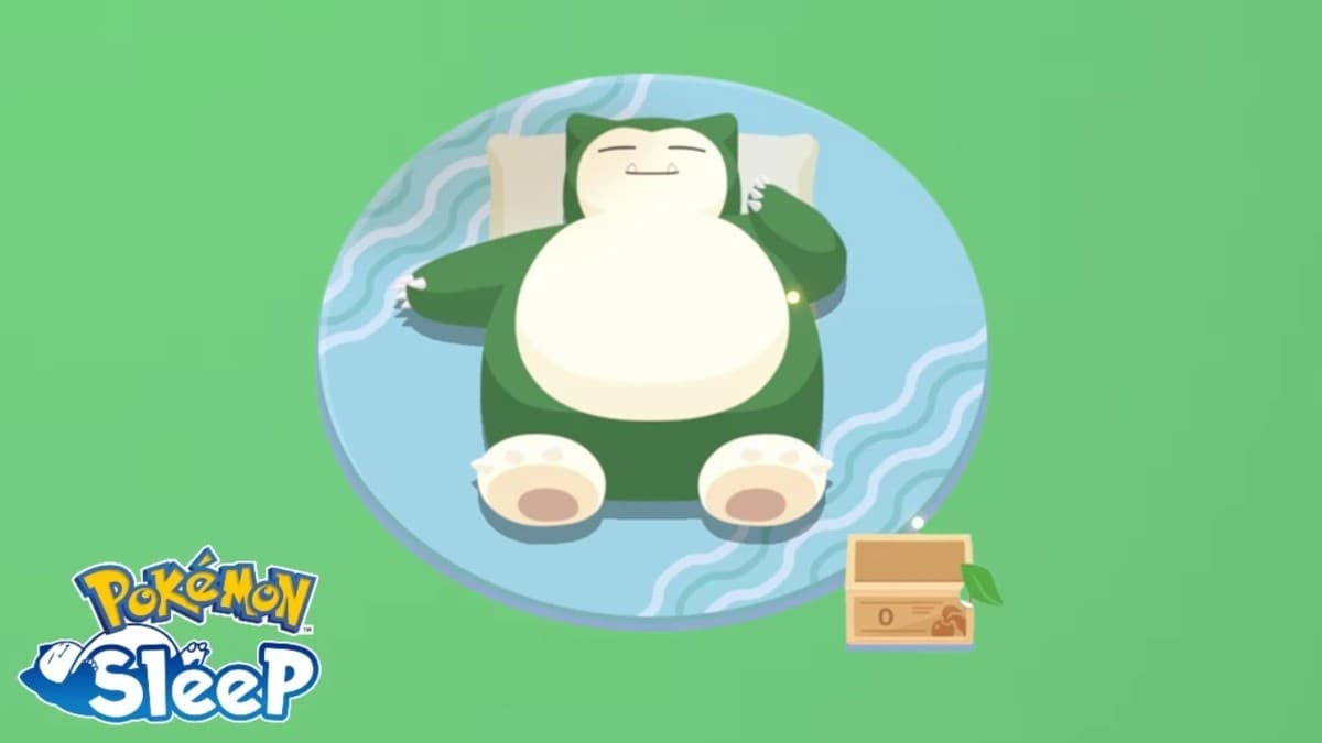 green snorlax pokemon sleep promo image