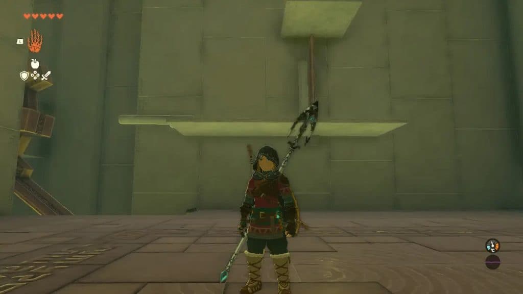 Link in the Riogok Shrine in Zelda Tears of the Kingdom