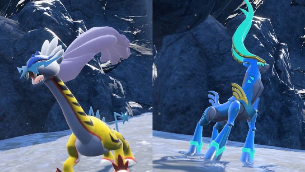 Raging Bolt and Iron Crown in Pokemon Scarlet and Violet