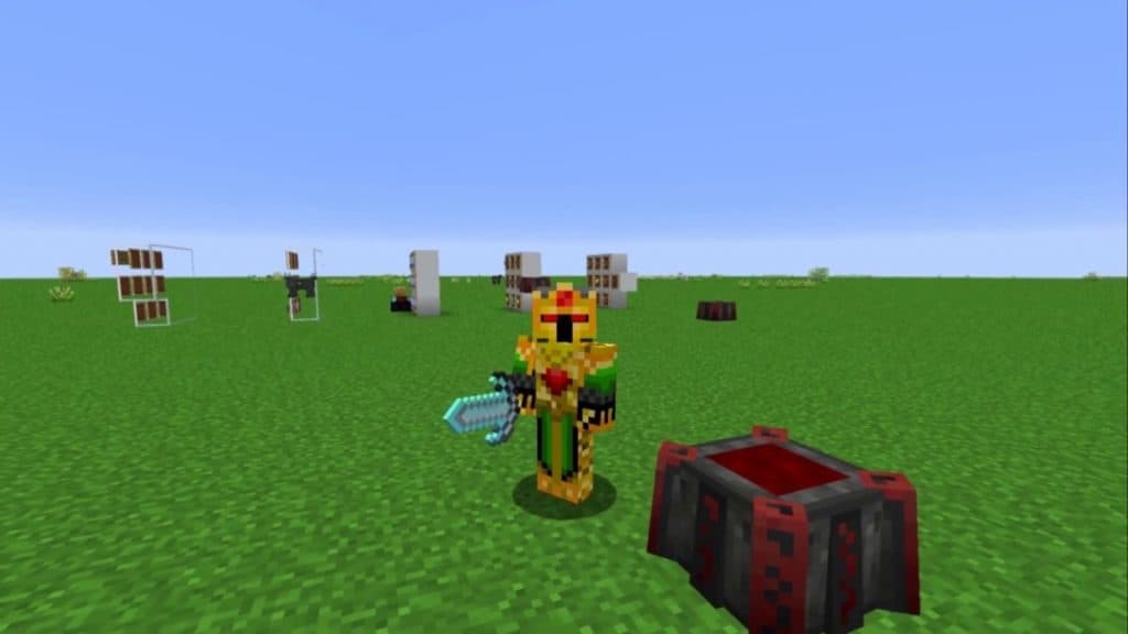 Players using the Blood Magic mod in Minecraft.