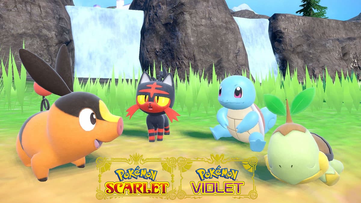Different starters in Pokemon Scarlet and Violet
