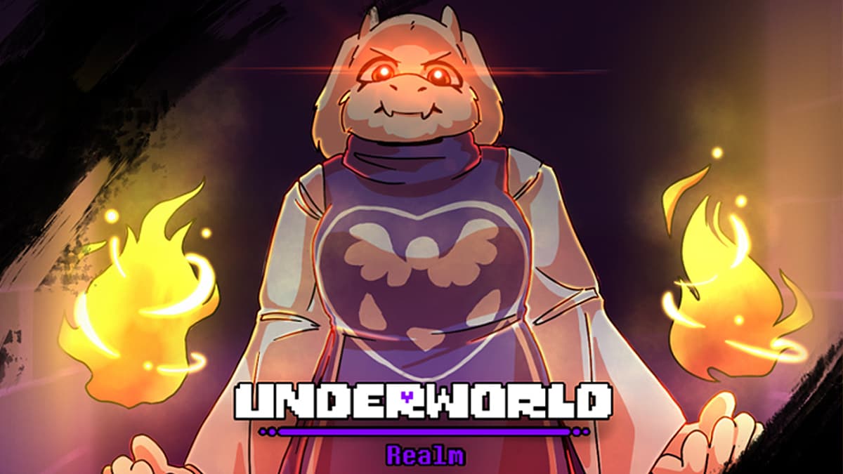 Roblox Underworld Realm character and logo