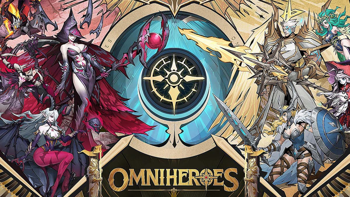 Omniheroes key art featuring two characters.