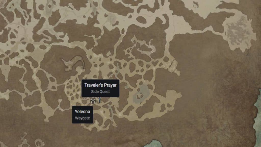 Diablo 4 Traveler's Prayer quest