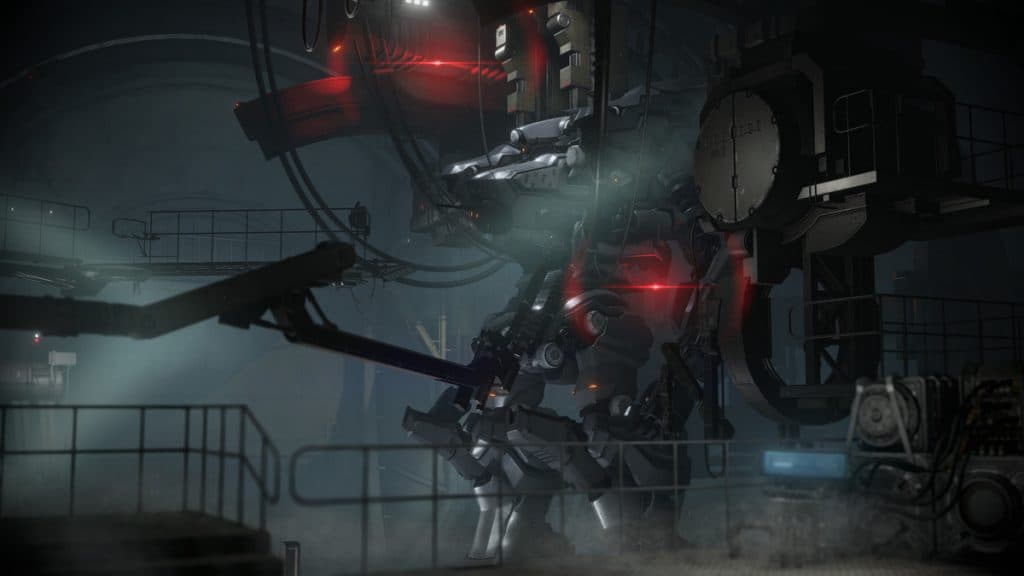 mech in the making in armored core 6