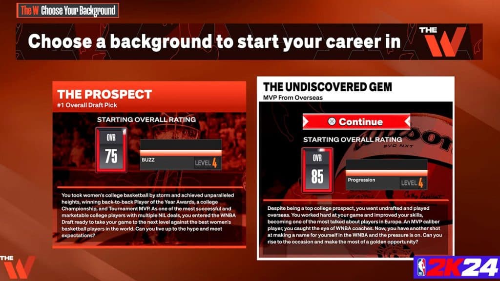 NBA 2K24 The W backgrounds