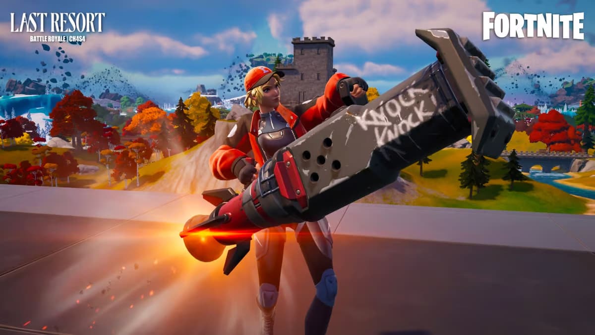 Player equipping Rocket Ram in Fortnite