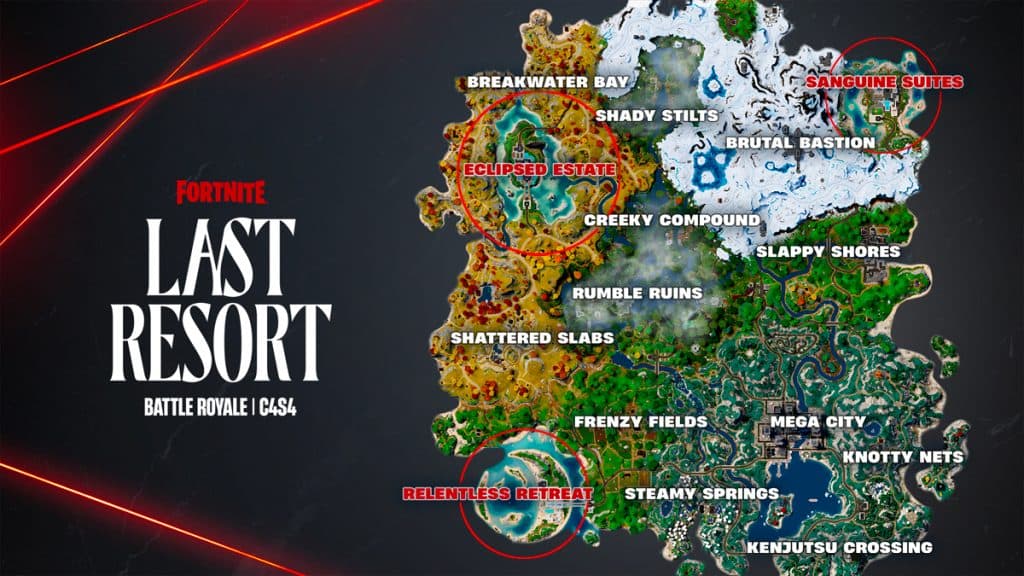 Fortnite Last Resort Chapter 4 Season 4 new POIs map
