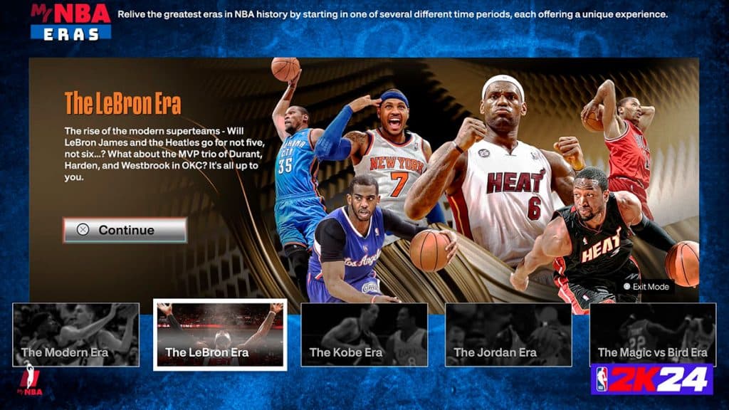 The LeBron Era is coming to NBA 2K24 MyNBA mode
