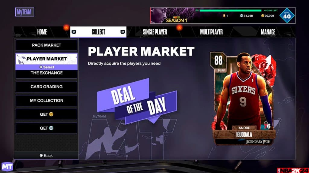 New Player Market in NBA 2K24