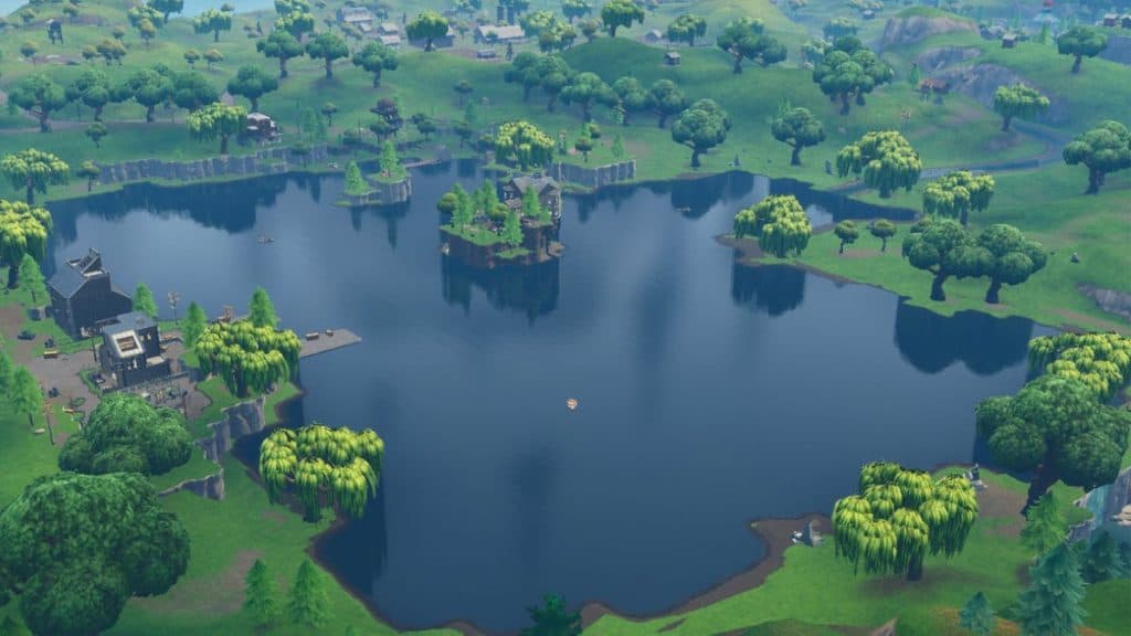 Loot Lake in Fortnite OG map