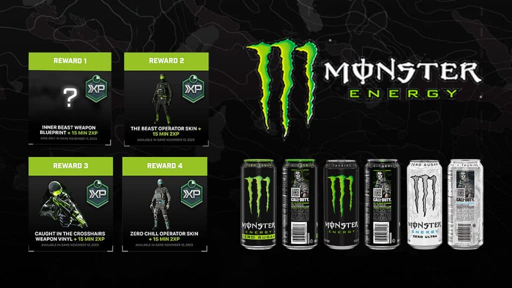 Modern Warfare 3 Monster Energy rewards