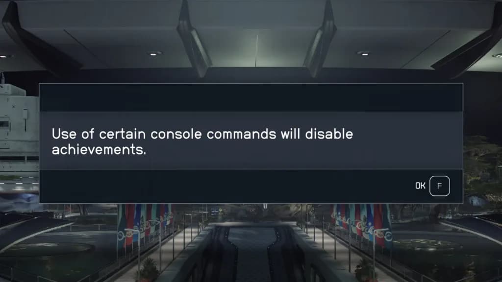 Console commands can disable achievements