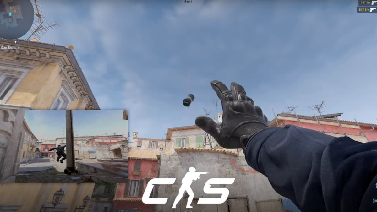 Jump throwing smoke in CS2