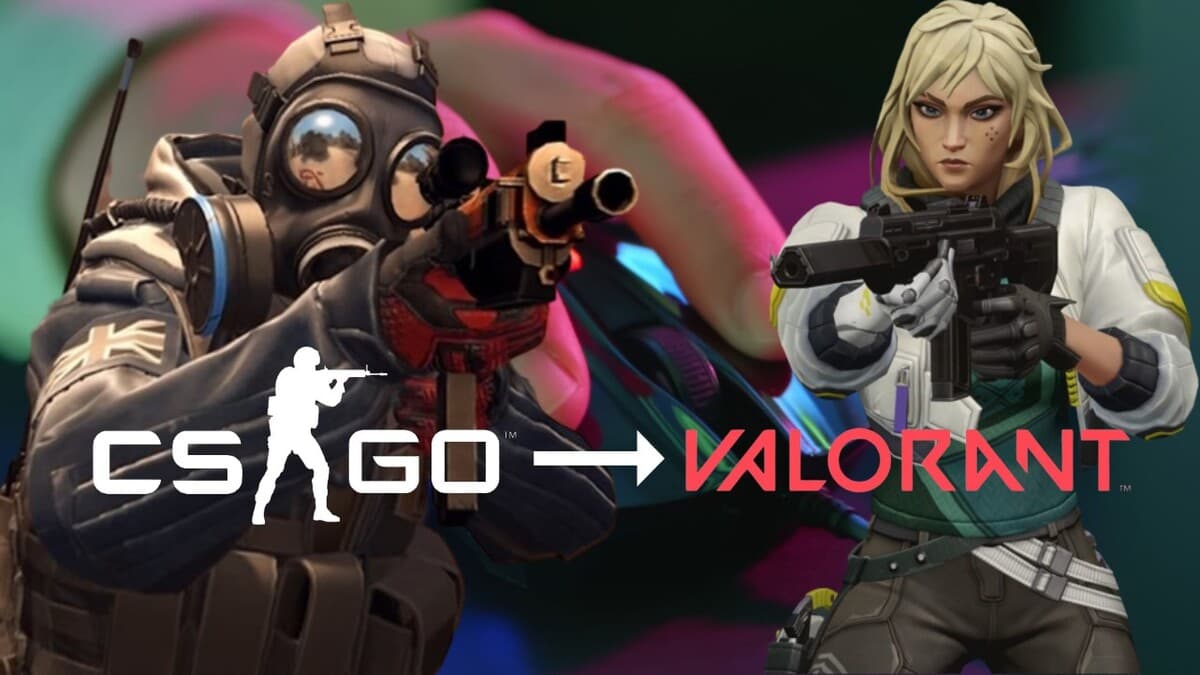 CS:GO and Valorant characters in front of mouse
