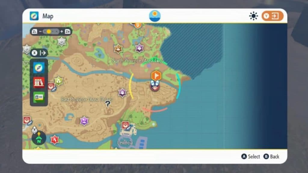 pokemon scarlet and violet paldea map dawn stone location