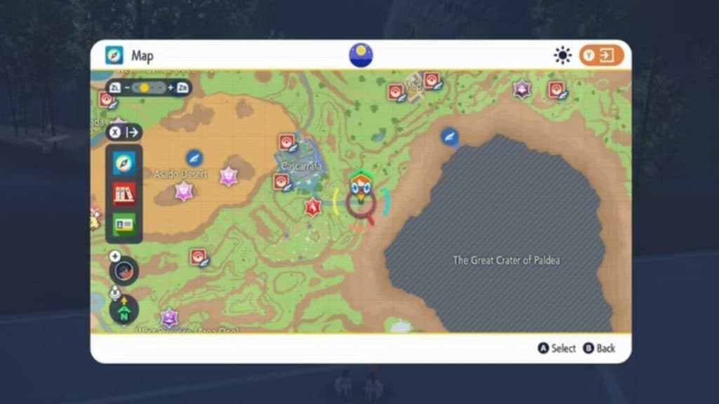 pokemon scarlet and violet paldea map dusk stone location